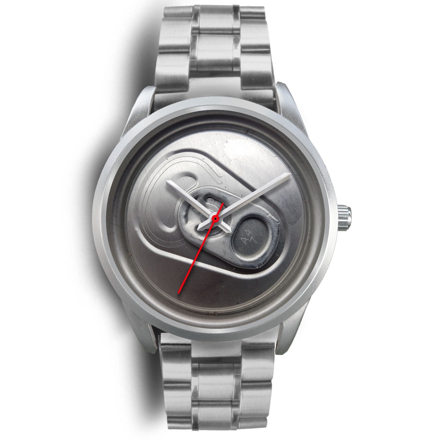 Beer time silver watch