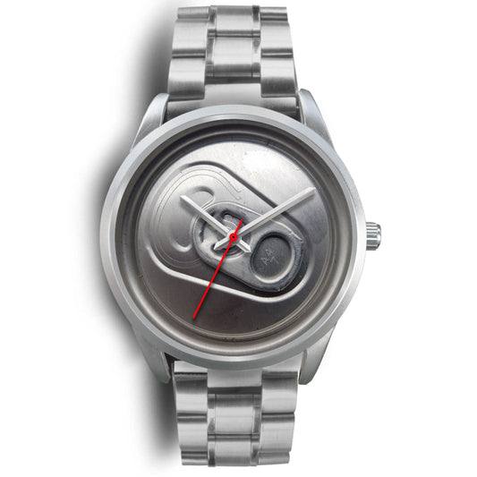 Beer time silver watch