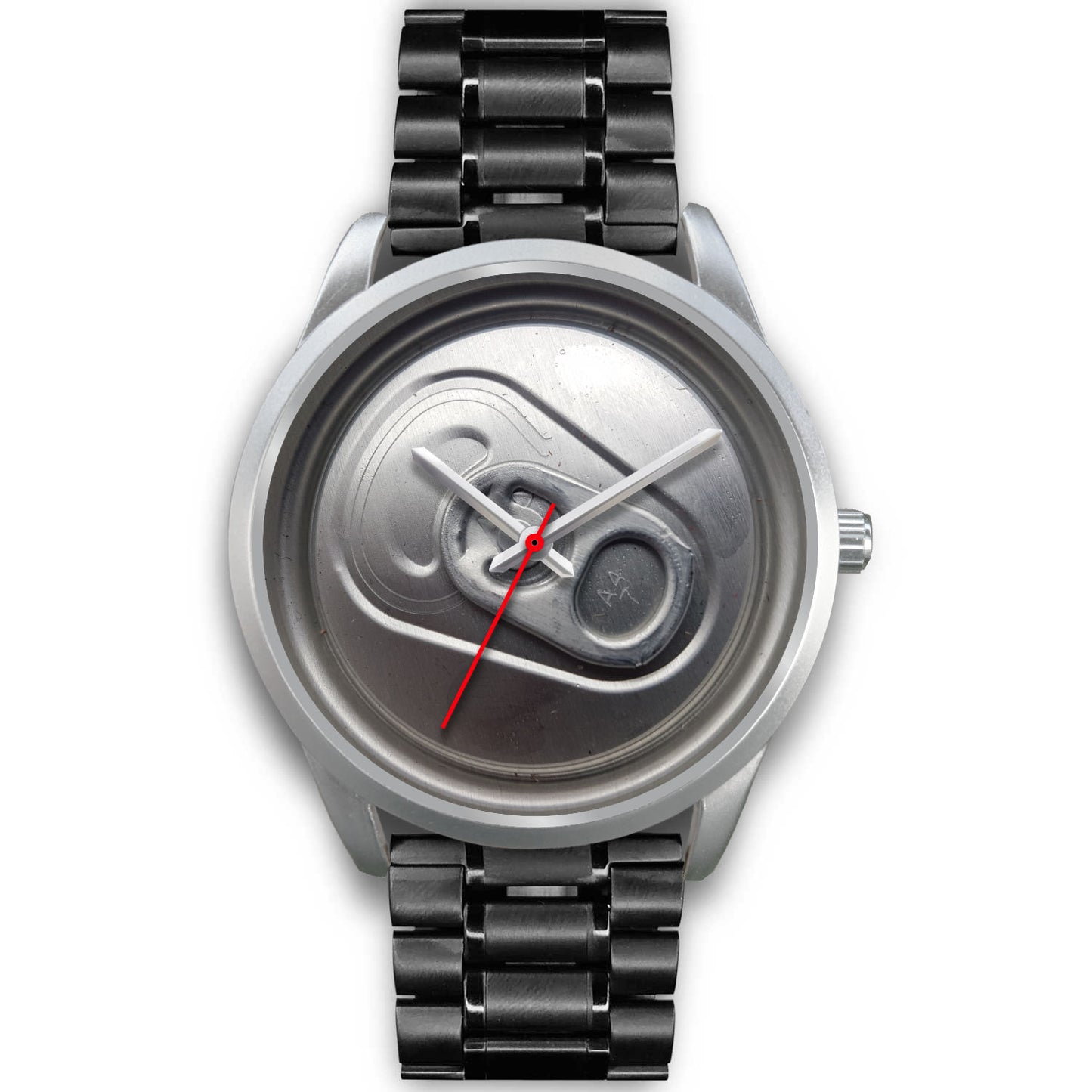 Beer time silver watch