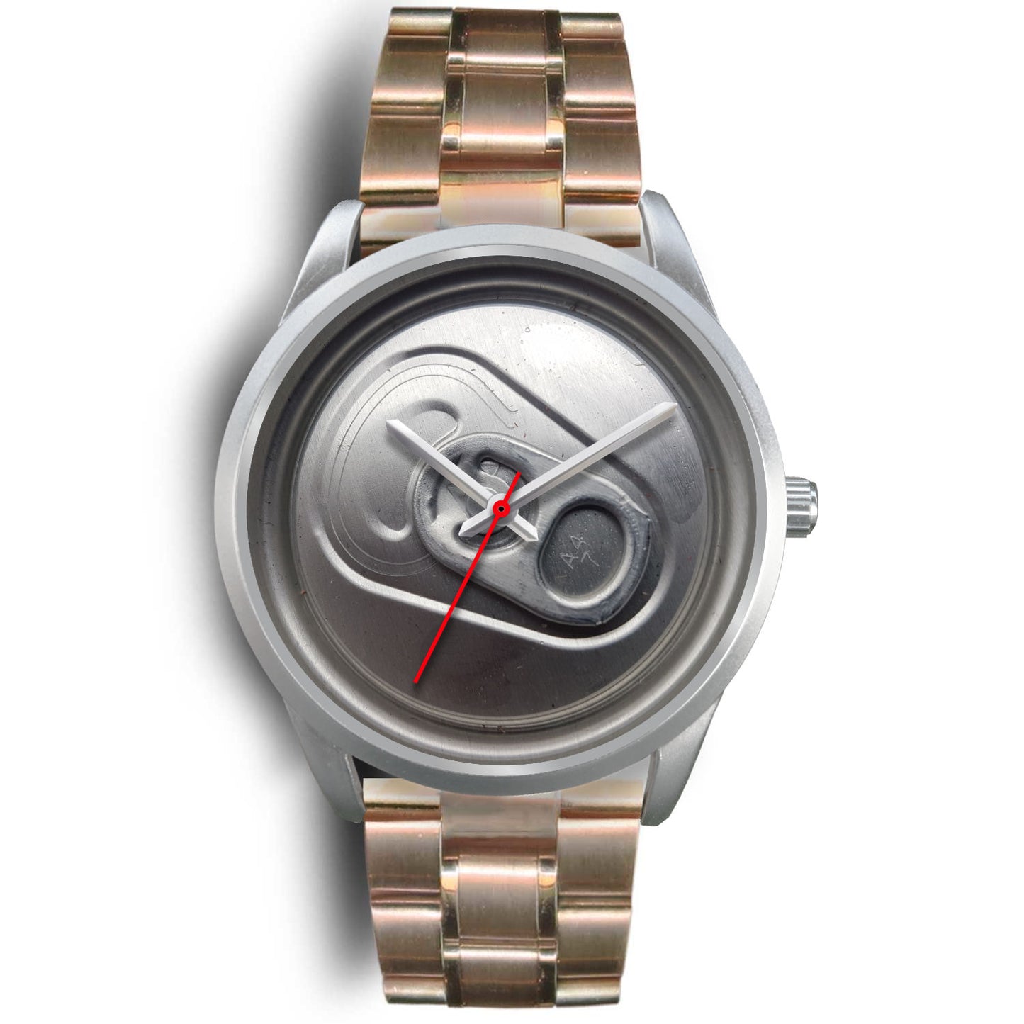Beer time silver watch