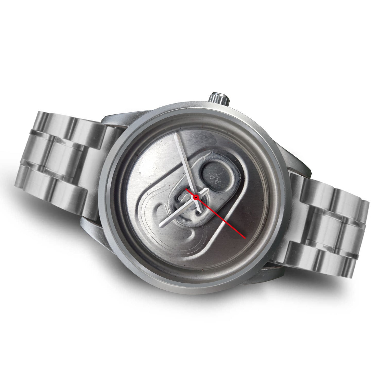 Beer time silver watch