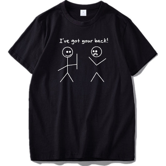I've Got Your Back Funny T Shirts Stick Man