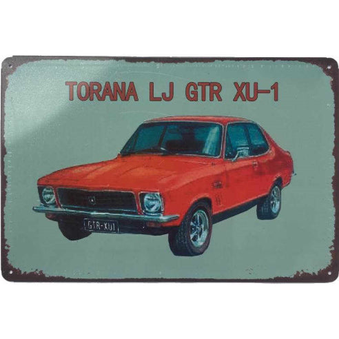 Torana LJ GTR XU-1 Tin Sign Metal Wall Decor Pub Bar Tavern 20x30CM