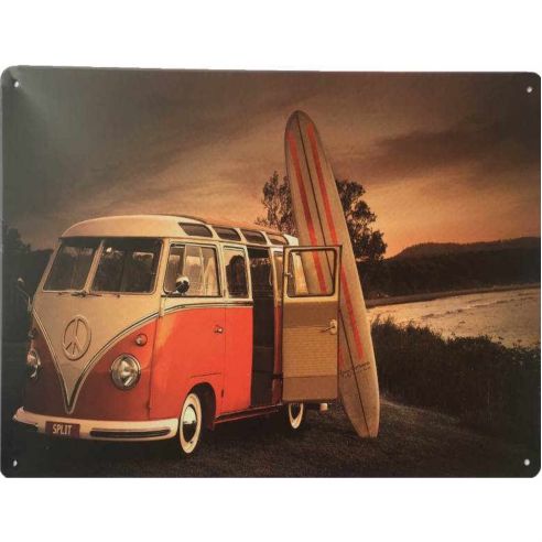 Kombi Split Tin Sign Metal Wall Decor Pub Bar Tavern 20x30CM