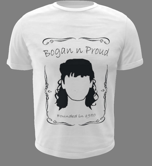 Bogan n Proud No Mo White T-Shirt