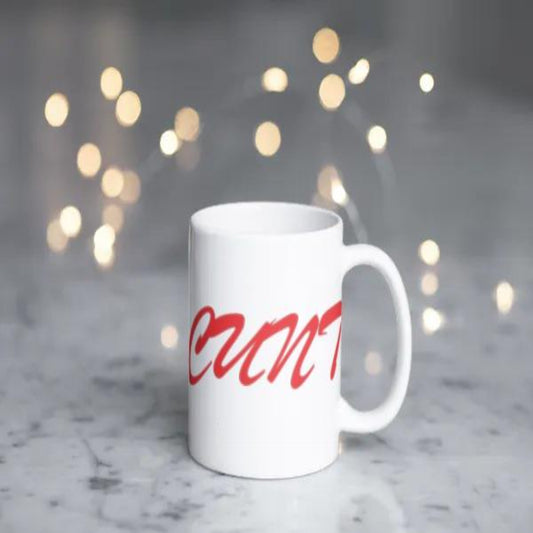 Cunt coffee mug. Red