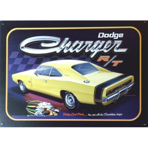 Dodge Charger R/T Tin Sign Metal Wall Decor Pub Bar Tavern 20x30CM