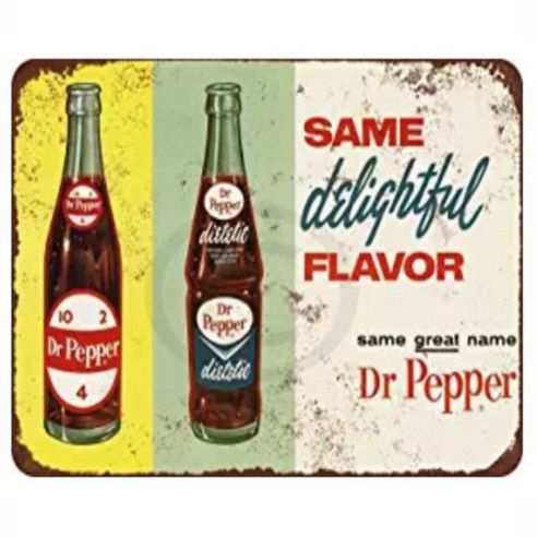 Dr Pepper Tin Sign Metal Wall Decor Pub Bar Tavern 20x30CM
