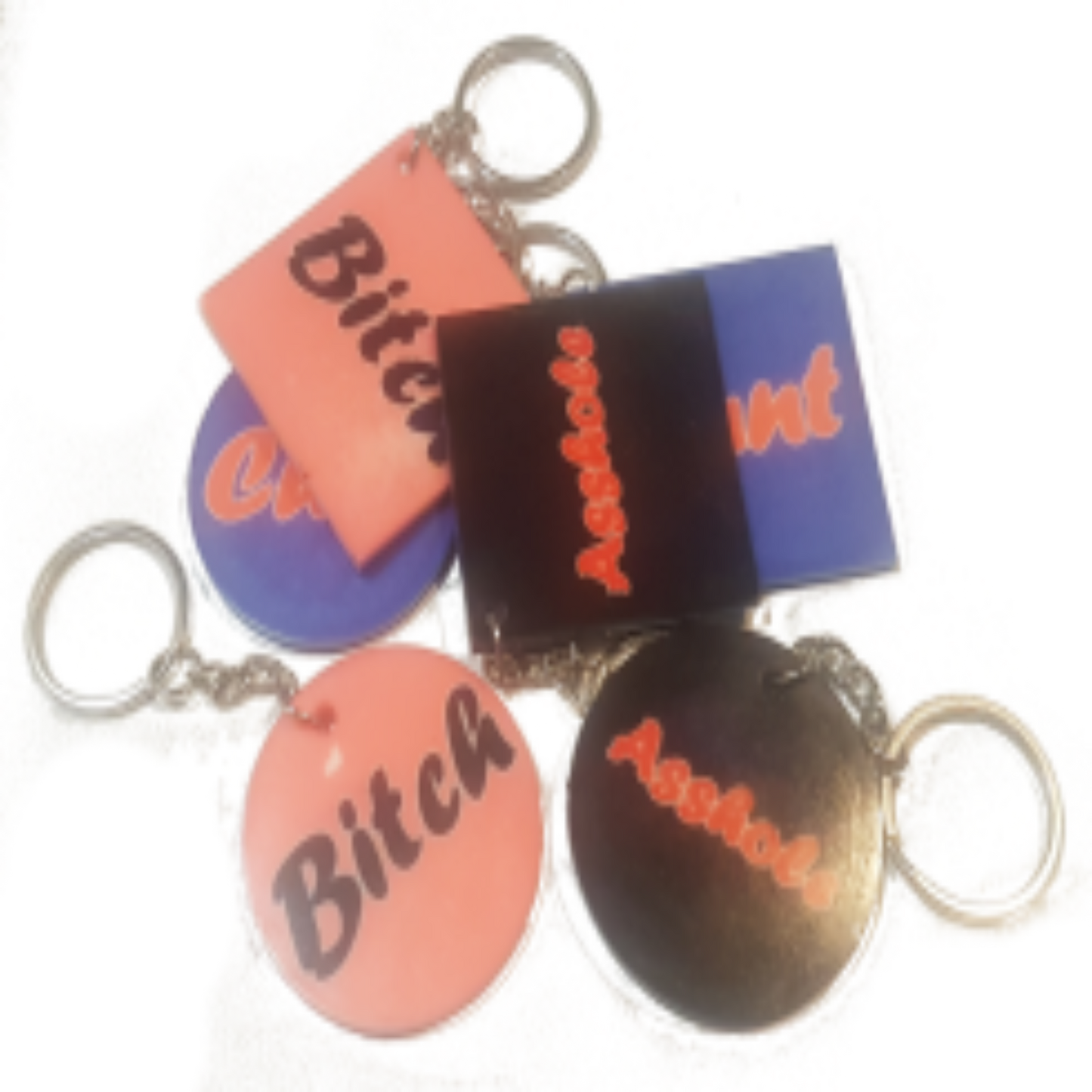 Offensive key chains