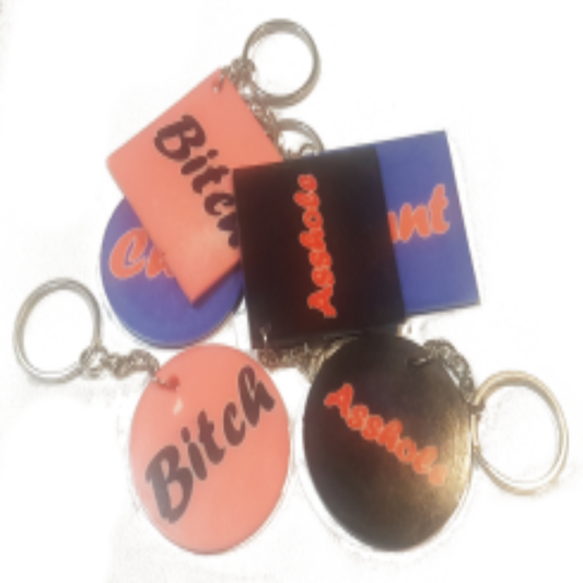 Offensive key chains