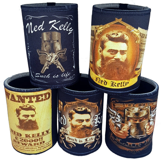 Ned Kelly 5 pack Stubby Coolers