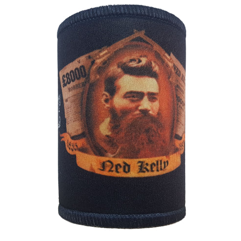 Ned Kelly Aussie Outlaw Bar Runner & Stubby Holders