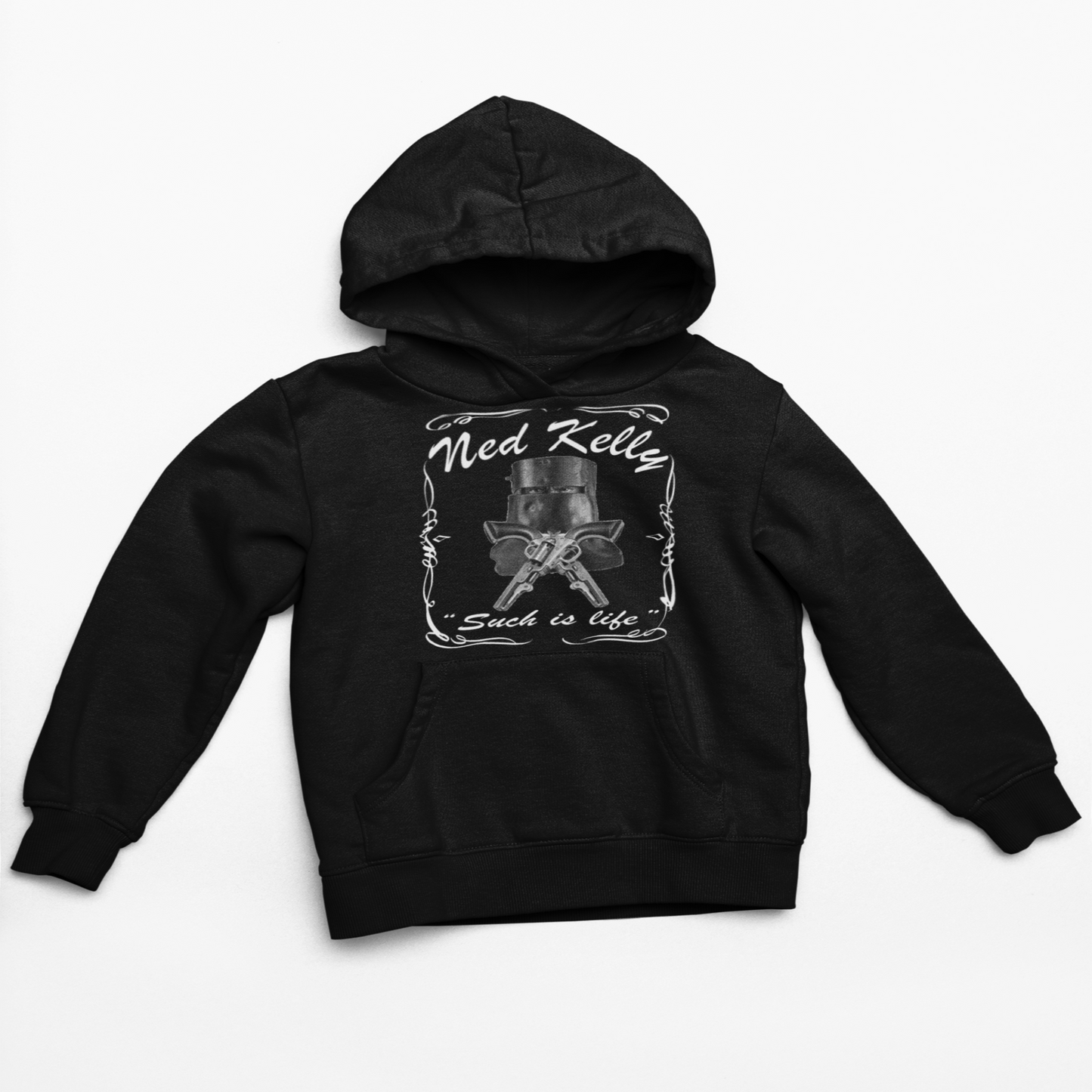 Ned Kelly Hoody Black