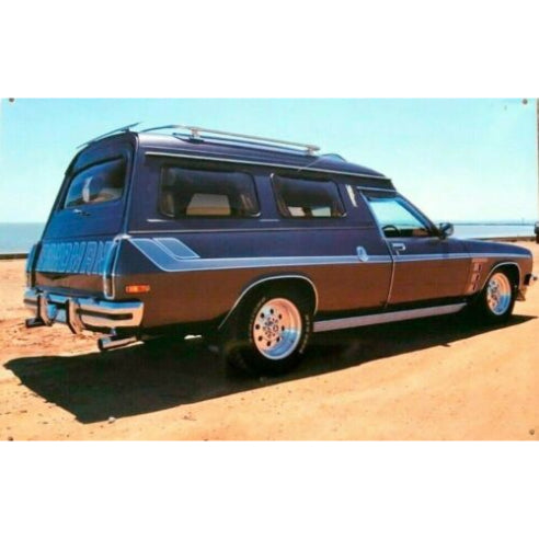 Holden Sandman Van Tin Sign Metal Wall Decor Pub Bar Tavern 20x30CM