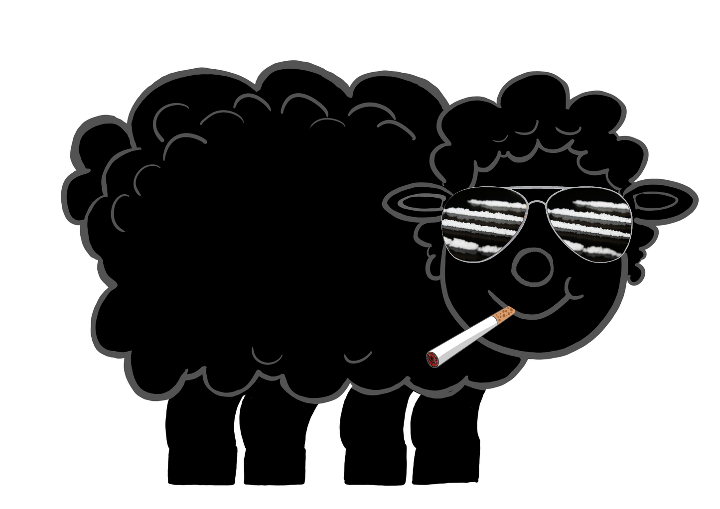 Black Sheep Coffee Mug - Lines