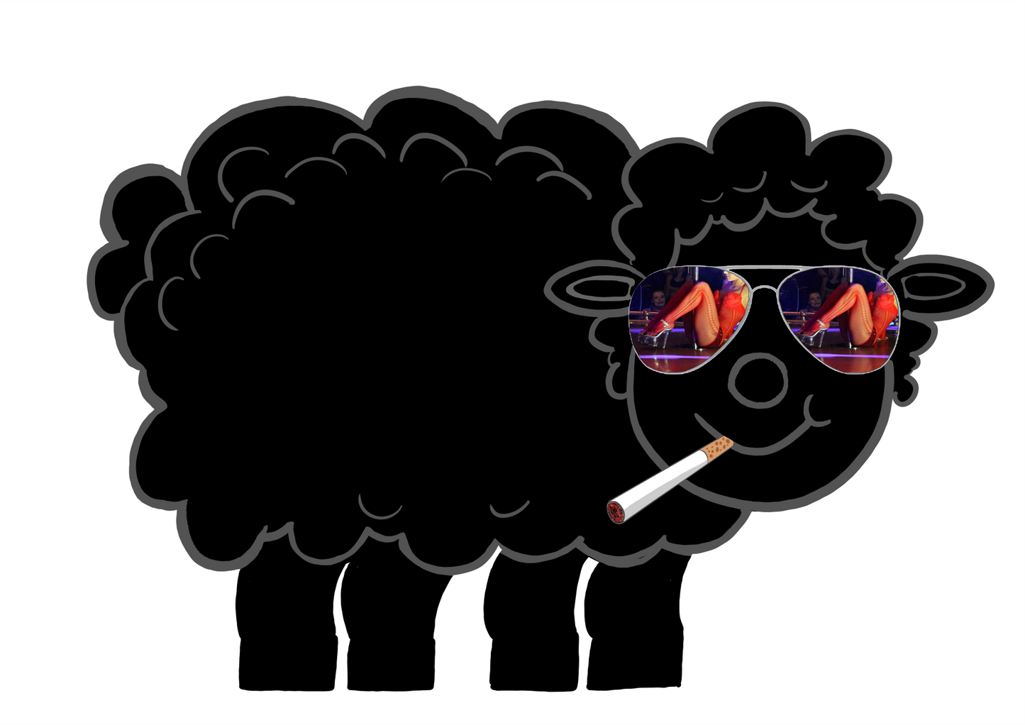 Black Sheep Coffee Mug - Pole Dancer