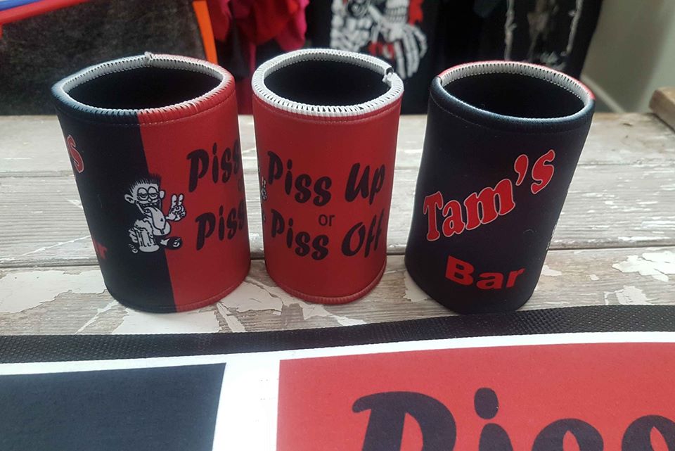 Custom Bar Runner & 5 stubby holder package