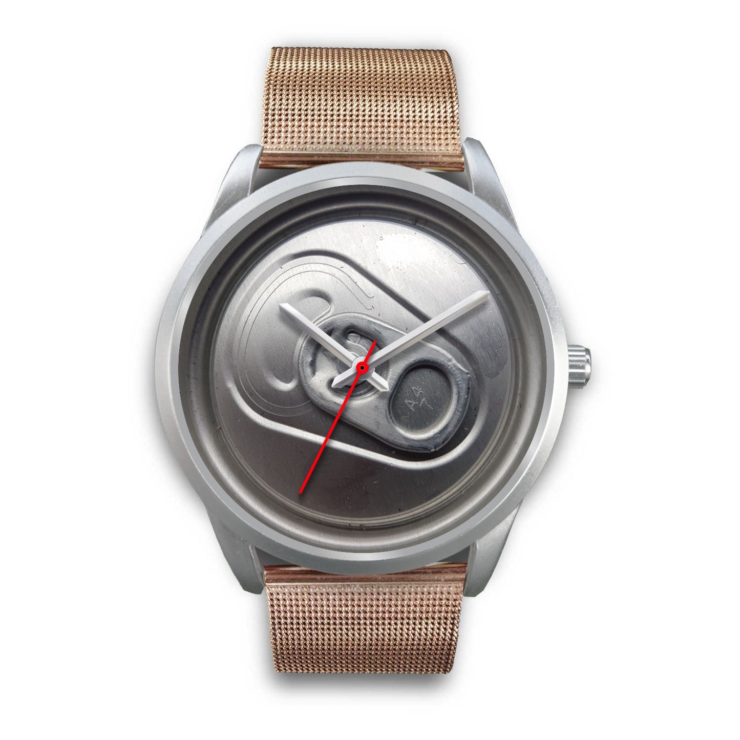 Beer time silver watch