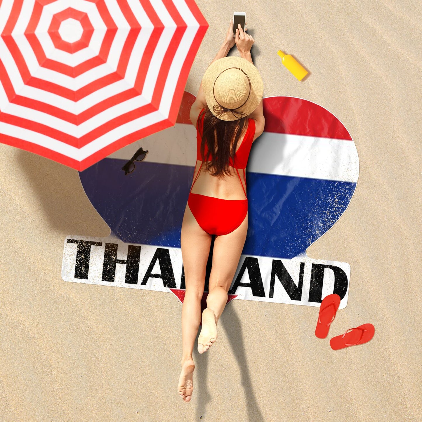 Love Thailand Beach Towel