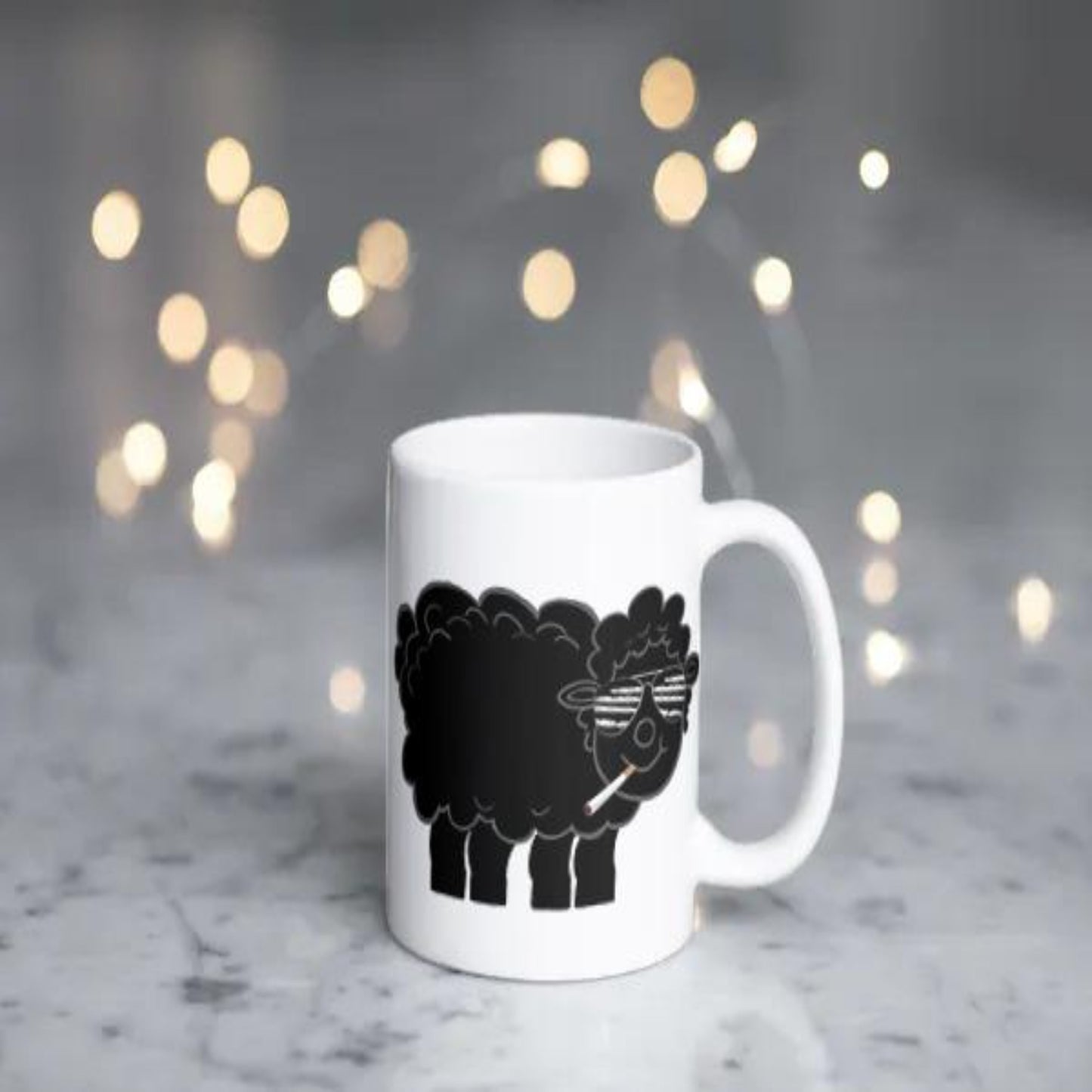 Black Sheep Coffee Mug - Lines