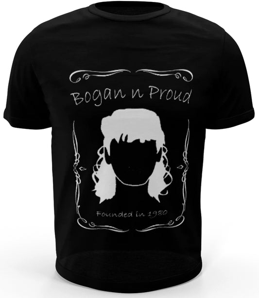 Bogan n Proud No Mo Black T-Shirt