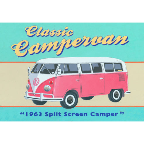 Classic Campervan Split Screen Tin Sign Metal Wall Decor Pub Bar Tavern 20x30CM