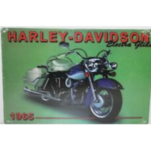 1965 Harley Davidson Electra Glide Tin Sign Metal Wall Decor Pub Bar Tavern 20x30CM